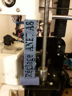 height adjustment Anet A8