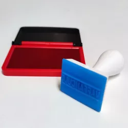 Humorous anti-stress insult stamp