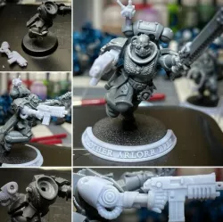 Iron Arm with Heavy Pistol 40k