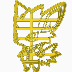 Jolteon Pokemon x Animal Crossing Cookie Cutter Anime Chibi