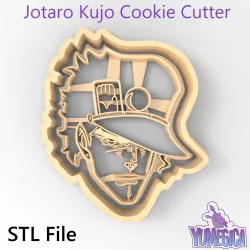 Jotaro Kujo from “JoJo's Bizarre Adventure” Cookie Cutter - STL file