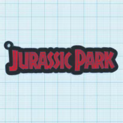 Jurassic Park Keychain