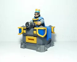 King Tower 3 and the figure of King in Clash Royale