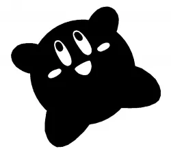 Kirby wall decal