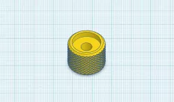 knurled potentiometer knob (smoothed)