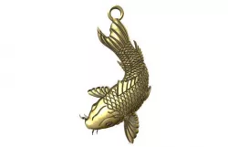 Koi fish pendant