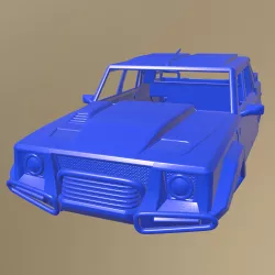 LAMBORGHINI LM002 PICKUP 1986 PRINTABLE CAR BODY