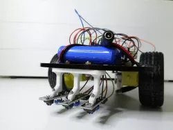 Line tracking sensors holder