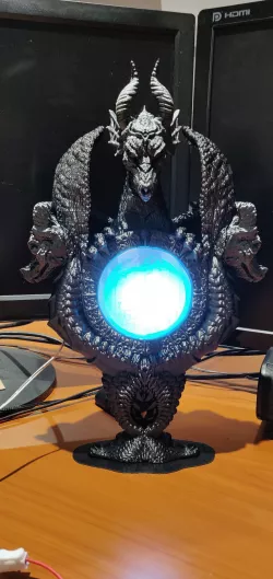 Litophane dragon light