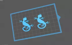 lizard earrings