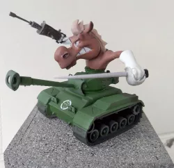 M41 Walker Buldog Tank Caricature