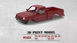 Mazda B series B2600 B2200 Regular Cab 3D print RC car