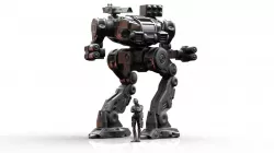 Mech- Darkest Goat with free pilot and interchangeable weapons