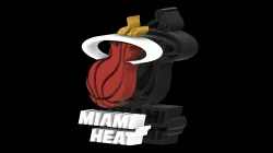 Miami Heat Stand Logo NBA