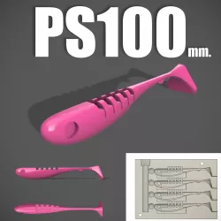 MOLD PS 100 MM. STL, STEP FILE FOR CNC AND 3D PRINT