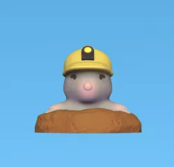 Mole with Helmet