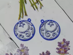 Moon & stars earrings