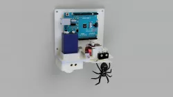 Motion sensing spider dropper