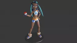 Nessa Pokemon Sculpt