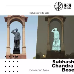 Netaji Subhash Chandra Bose New Delhi Near India Gate Statue