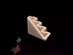 Never-Ending Staircase Impossible Perspective Illusion Sculpture