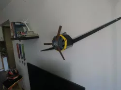 old airplane/radial engine wall decoration