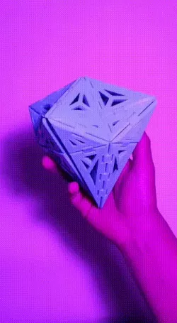 Origami Diamond 3D Disassemblable Origami Diamond