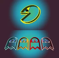 Pacman Cookie Cutter (COMMERCIAL VERSION)