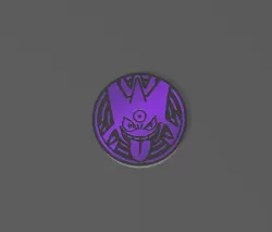 Pokemon Mega Gengar Coin and Keychain Pokemon TCG