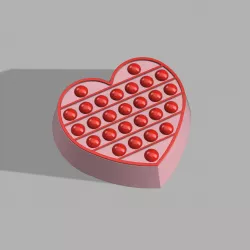 Pop it heart Stl File