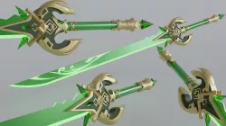Primordial Jade Cutter LED Ready NOT GAME EXPORT Genshin Impact