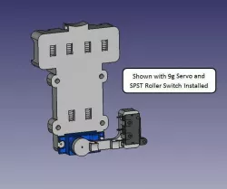 Prusa i3 45mm X-Carriage with Built-In Servo Mount