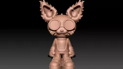 racoon keychain