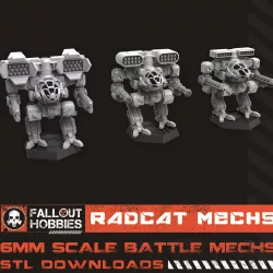 Radcat Battle Mechs 6mm scale