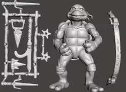 RAPHAEL MOVIE STAR VINTAGE TMNT ( TEENAGE MUTANT NINJA TURTLES) COMPLETE