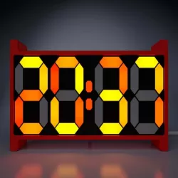 Retro 7 Segment Clock TE (Tiny Edition)