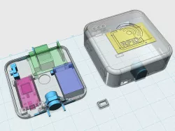 RFID case (nodemcu, rc522, relais, LEDs)