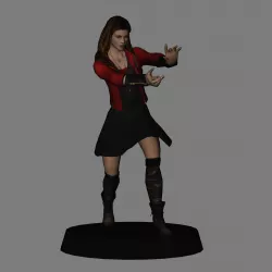 Scarlet Witch - Avengers Age of Ultron low poly 3d print