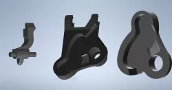 Shimano XT_SLX BL set of piston guides and free stroke adjustment right
