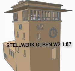 Signal box GUBEN W2 1:87 Building