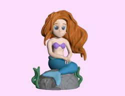 Sitting Mermaid