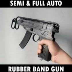 Skorpion VZ61 Rubber Band Gun (Full Auto & Semi Auto) Scale 1:1