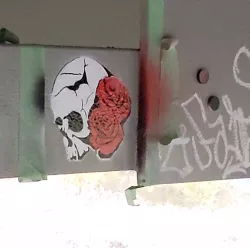 Skull and Rose - READY TO PRINT! 3D PRINTABLE STENCIL