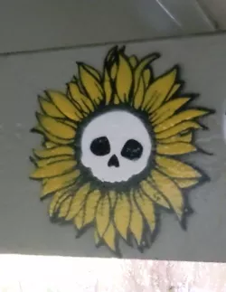Skull Flower - READY TO PRINT! 3D PRINTABLE STENCIL