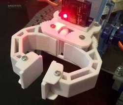 Solid MeArm remix of RobotGeek 9G gripper