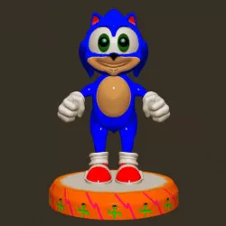 Sonic The Hedgehog funny face