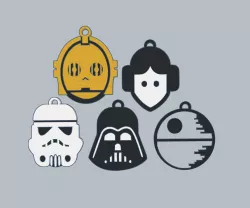 STAR WARS KEYCHAINS