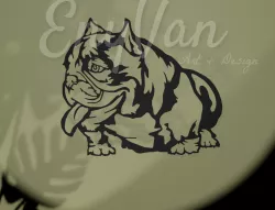 Sticker inspired p.dog wall art v2
