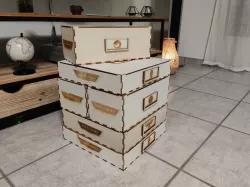 Storage Box Warhammer Miniatures Laser Cut