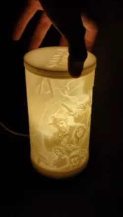 Stranger Things Cartoon Lithophane Lamp